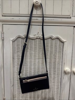 kate spade Black Crossbody with  removable Beige pouch